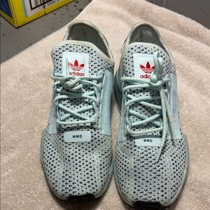 adidas NMD Primeknit Sneakers in Mint Green and White